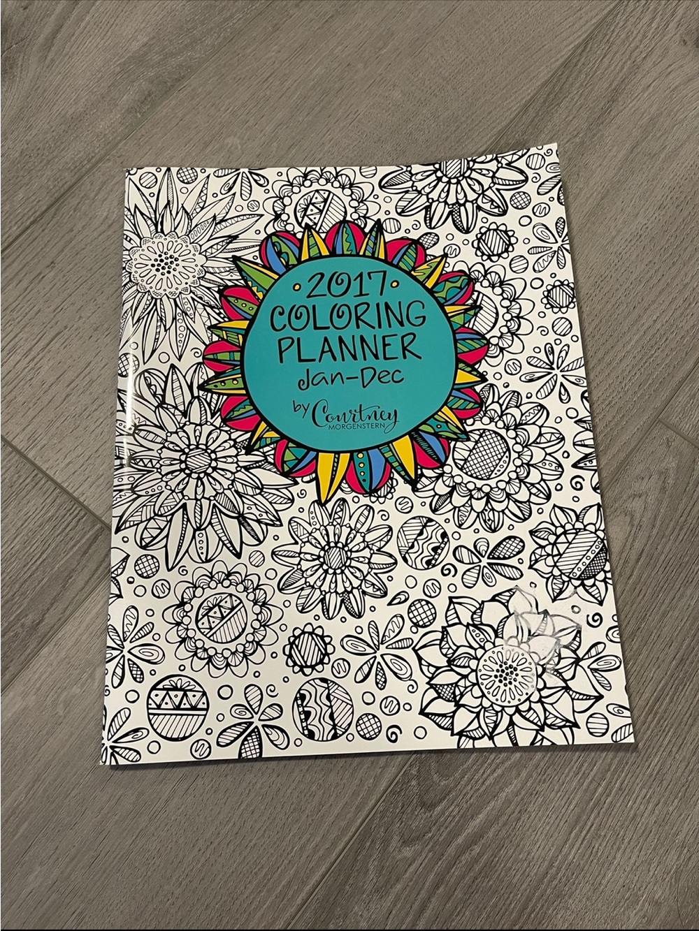 Coloring Book Planner by Courtney Morgenstern Black White